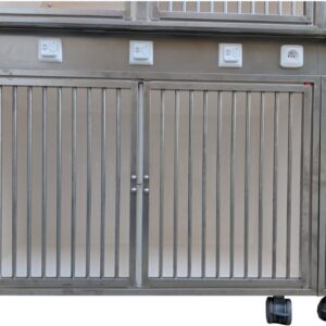 Opnamekooi Large, kunststof met 2x RVS deur