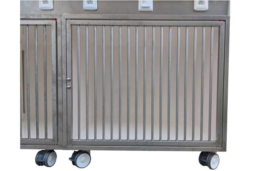 Opnamekooi Medium 1, kunststof met 1 óf 2 RVS deuren - Afbeelding 2