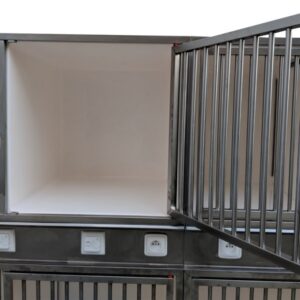 Opnamekooi Small, kunststof met 1 RVS deur