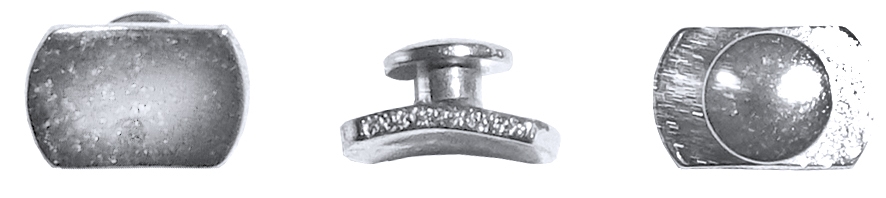 Lingual Button Rectangular Back - 3.5 mm x 2mm