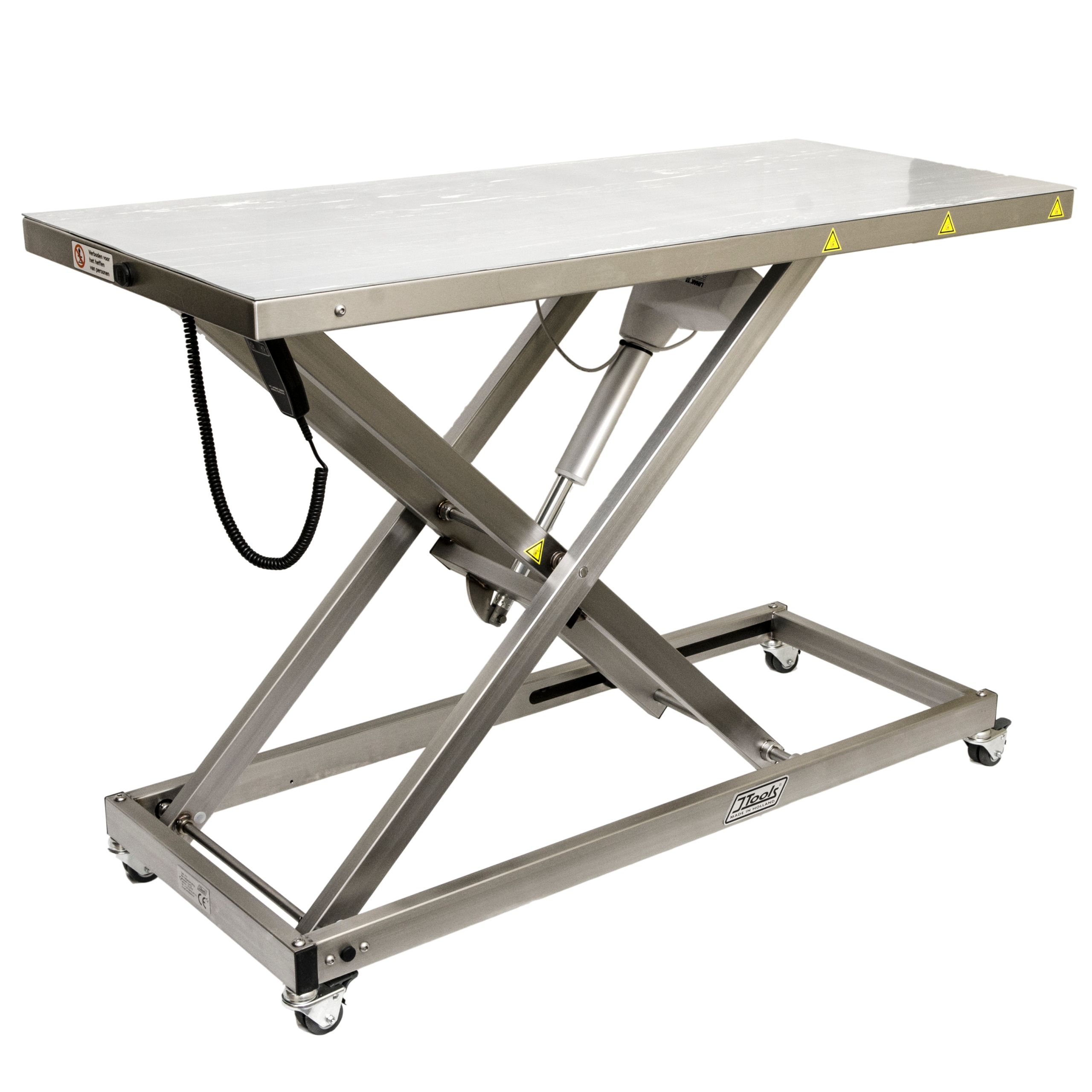 Onderzoektafel J-Tools VLT basis met accu en handbediening 60x136cm incl rubbermat