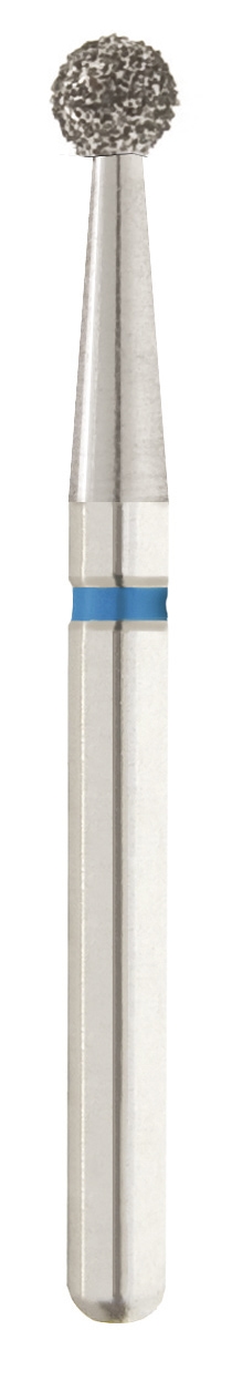 Dental Bur - Diamond Round 6 - Med Grit - 19mm FG (standard length) - 5 pack