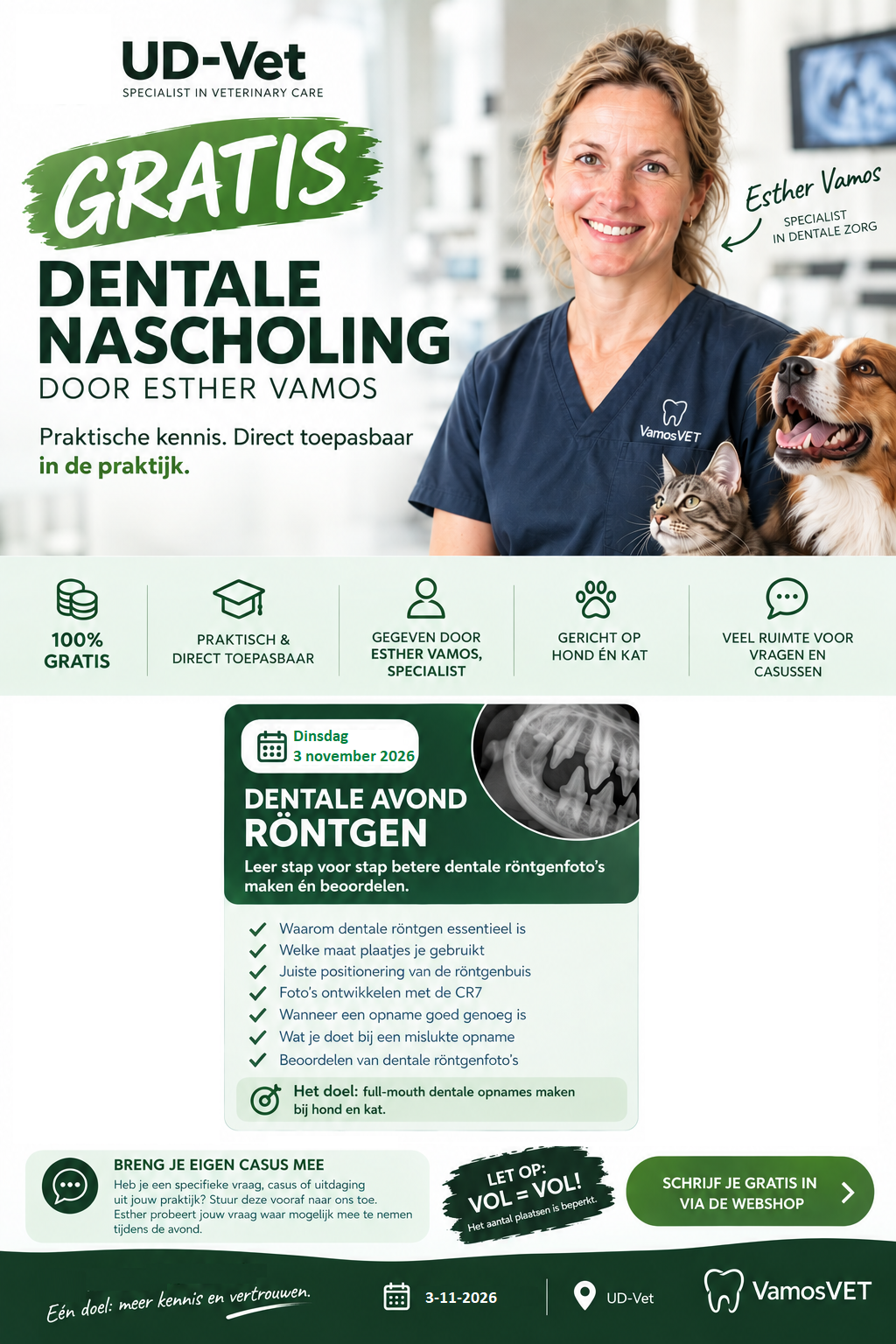 UD-Vet Dentale Nascholing Avonden met Esther Vamos BE